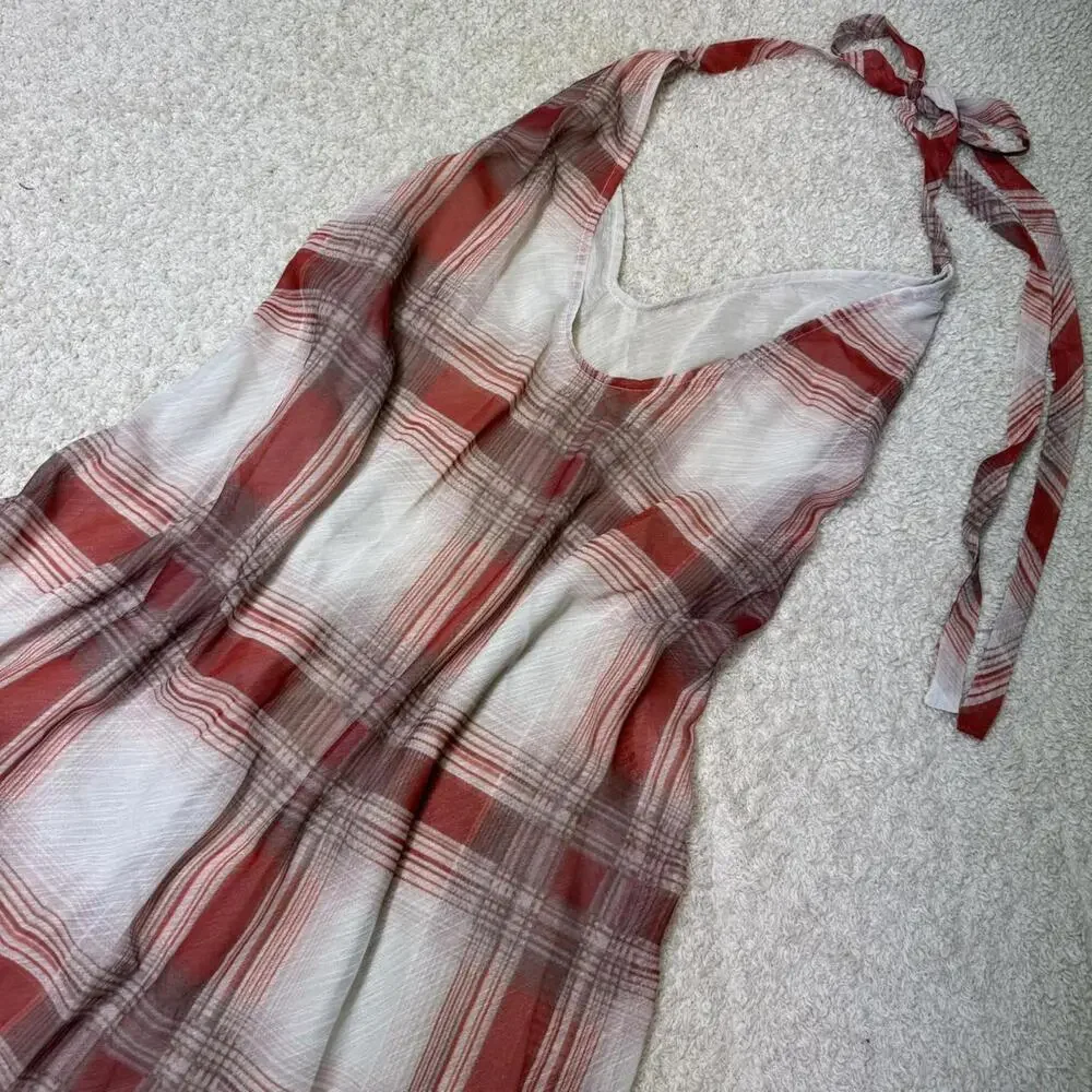 Free People Intimately Seeing Double Printed Midi Slip Dress Red Combo XL NWT - Picture 6 of 9